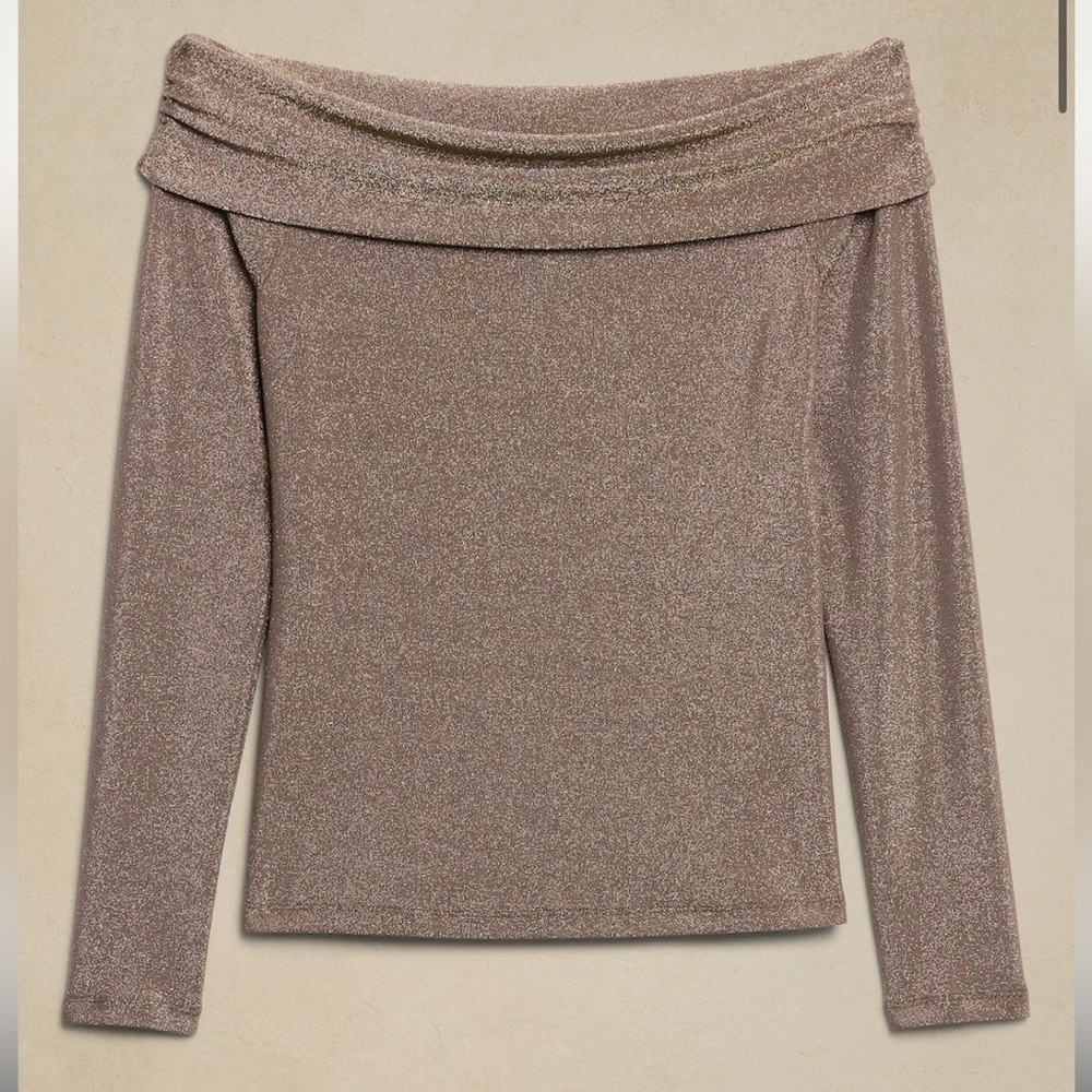 Banana Republic Off Shoulder Sparkle top NWOT